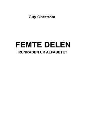 cover image of Femte delen -Runraden ur alfabetet